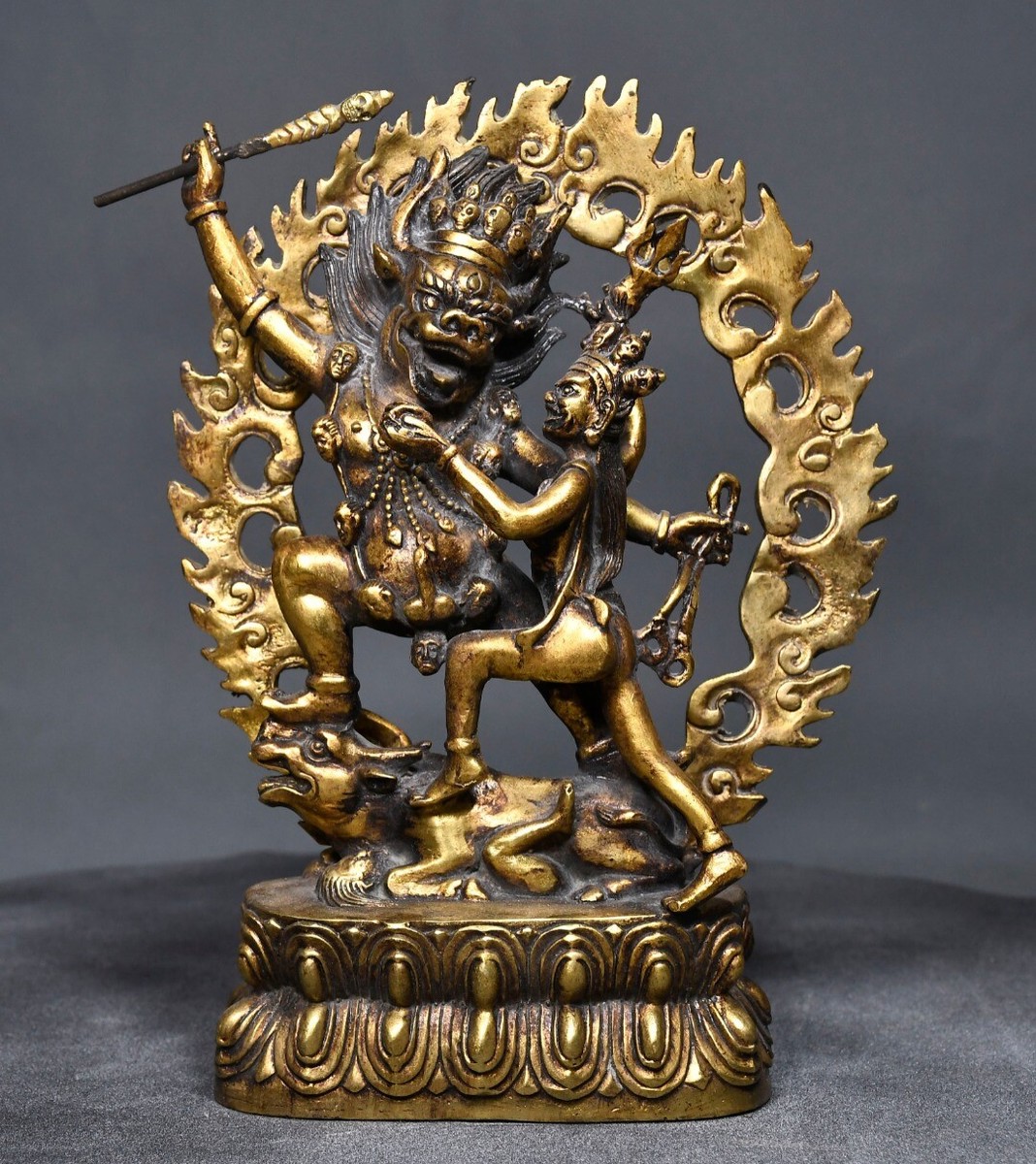 オールドチベット仏教 銅製 金工細工仏陀鈴 Dorje Vajra Bell オールドチベット仏教 銅製 金工細工仏陀鈴 Dorje Vajra Bell