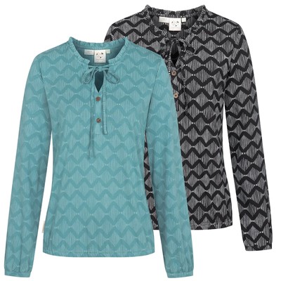 Ragwear Damen Longsleeve Damenshirt Langarmshirt langarm Pulli Onelia Print Org