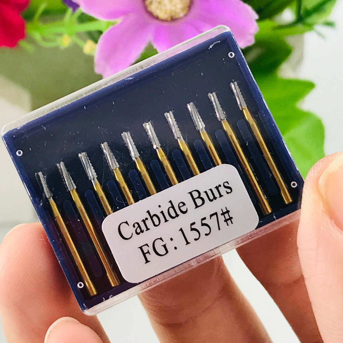 50 Fraises Dentaires Carbure Tungstène FG 1557 - Pour Pièce à Main Haute Vitesse