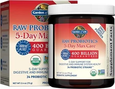 Garden of Life Raw Probiotics 5-Day Max Care 2.4 Oz