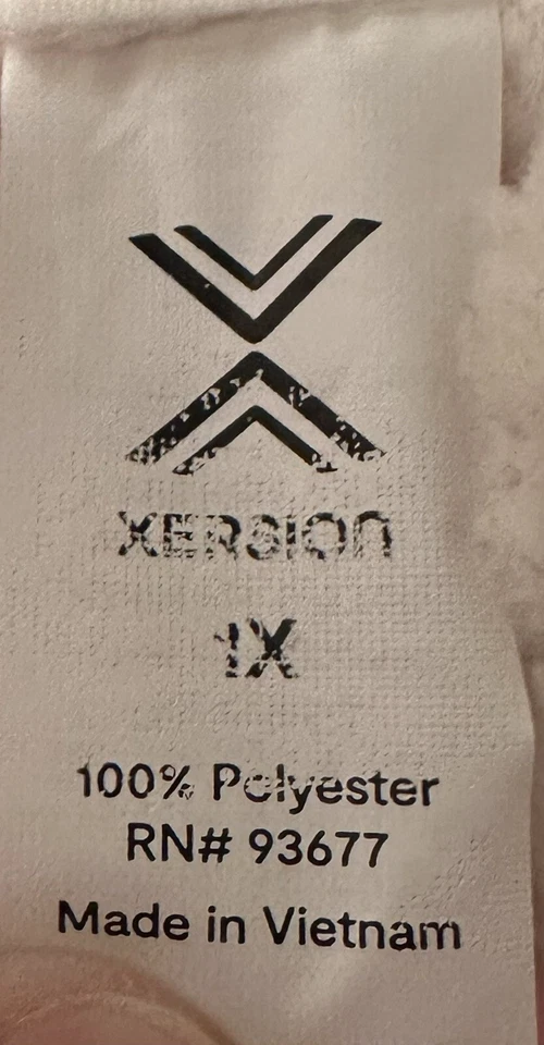 Xersion куртка женщин 1 X белый 1/4 молнии флис длинным рукавом пуловер - Изображение 3 из 4