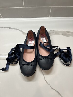 Pablosky Paola Ballerina Flats With Ribbon Size 3.5 Youth US, EU 35 NEW
