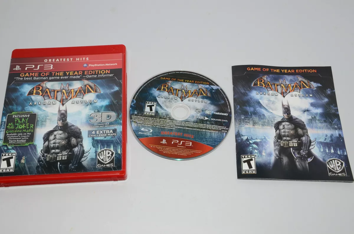 Batman: Arkham Asylum Game of the Year Playstation 3 Game