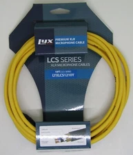Lyx Pro LCS Series 10ft. Premium XLR Microphone Cable LYXLCS1210Y New