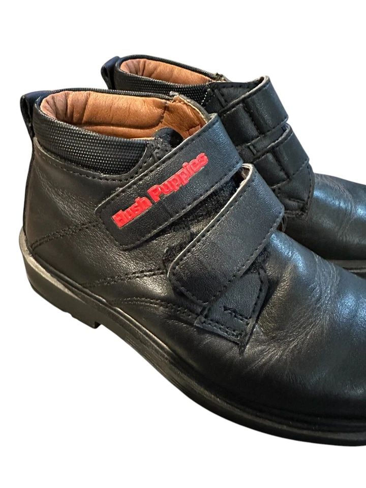 Hush Puppies Niños Unisex Cuero Zapato Bota Zapatos de Vestir - HP01156 Excelente Estado Foto 3 de 4