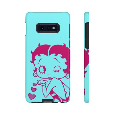 BETTY BOOP KISS Aqua and Pink Smart Phone Tough Cases