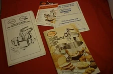 Sunbeam Deluxe Mixmaster Mixer Recipe Manual Vtg 1970s