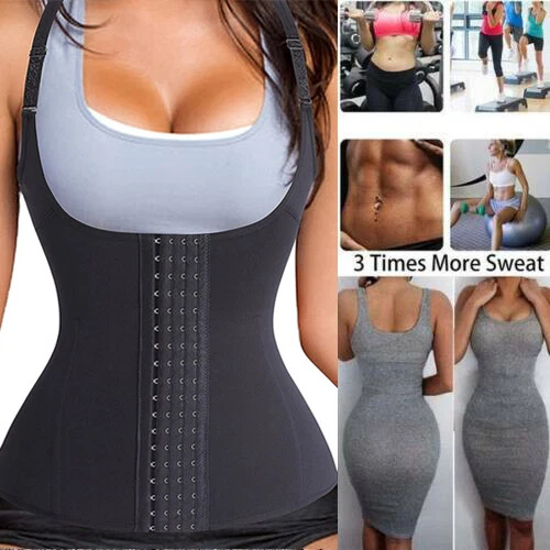 Mujeres Más Delgado Body Modelador Entrenador de Cintura Bajo el Busto Cincher Corsé Chaleco Prendas con Forma - Imagen 5 de 22