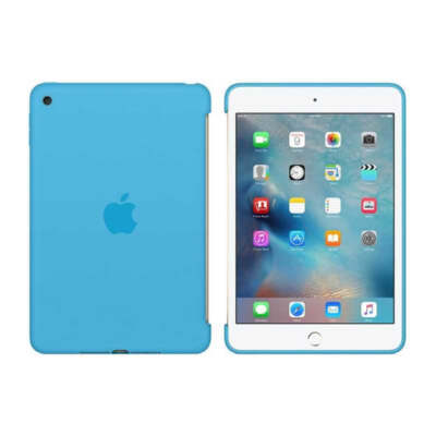 Offizielle Apple iPad Mini 4 7,9'' Silikon Schutzhülle Rückseite Blau MLD32ZM/A