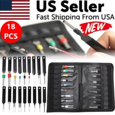 18Pcs Electrical Wire Terminal Removal Tool Connector Pin Kit for Car Motorcycle