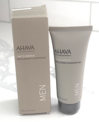 AHAVA MEN Time to Energize Exfoliating Cleansing Gel 3.4 fl.oz 100ml