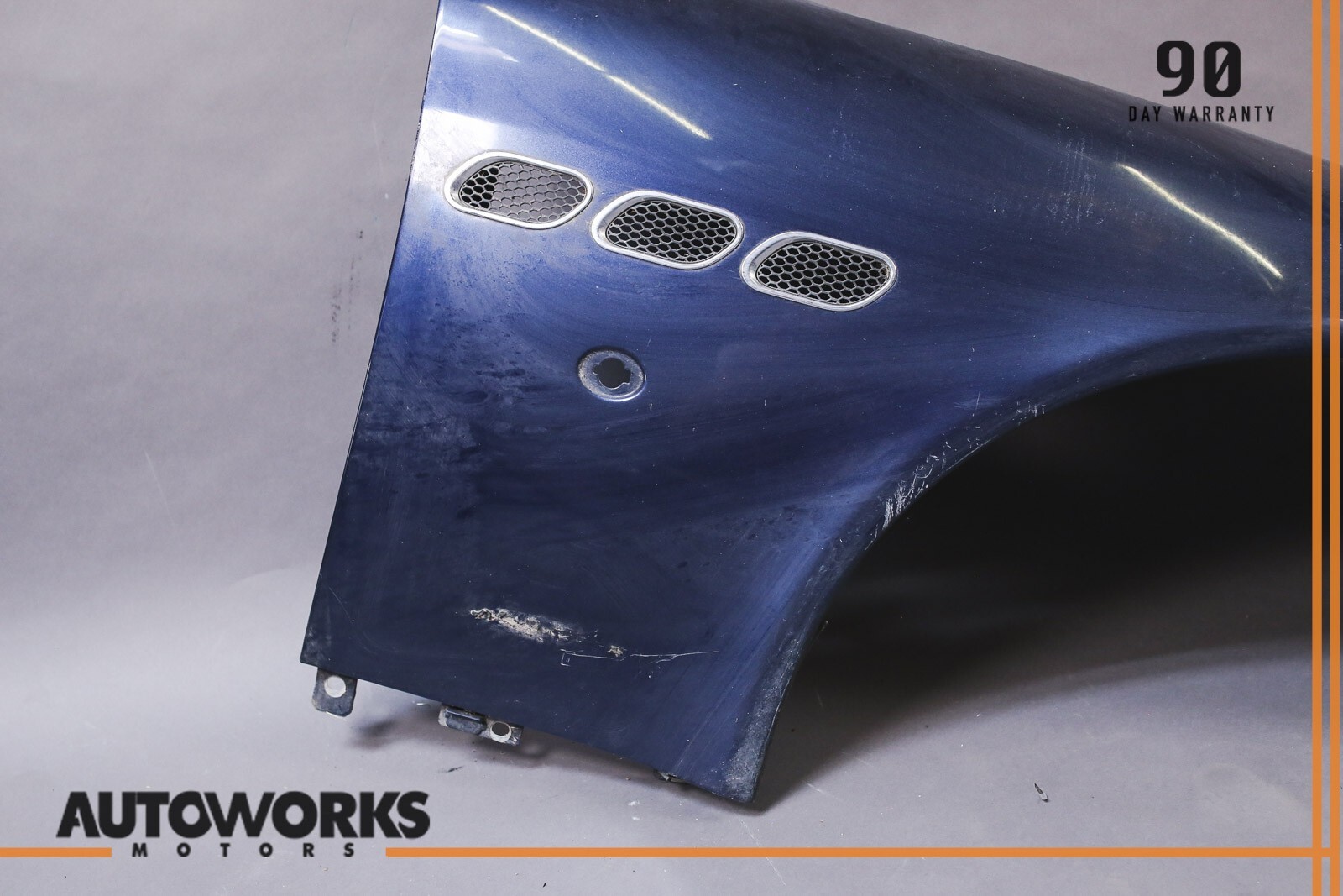 03-13 Maserati Quattroporte M139 Front Right Passenger Side Fender Wing Blue OEM