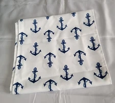 EUC Design Imports ANCHORS NAUTICAL Outdoor Table Runner 14" X 108" BEACH HOUSE