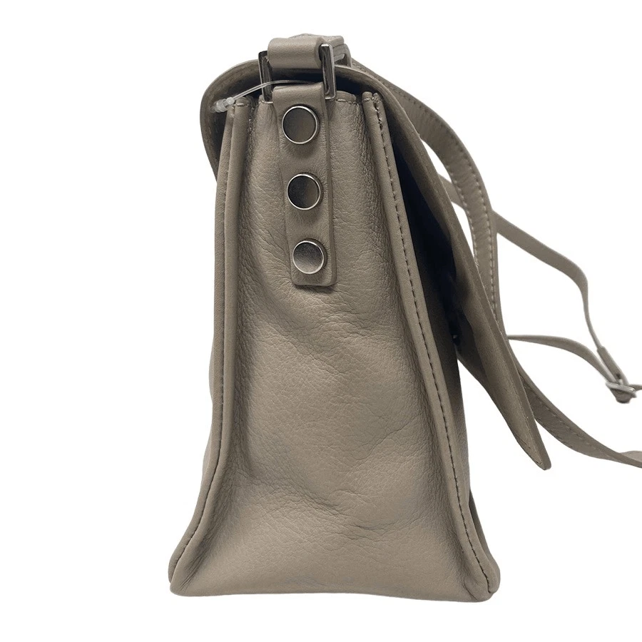 Orciani Leather Light Beige Crossbody Shoulder Bag Handbag Purse Minimalist VTG - Image 3 of 4