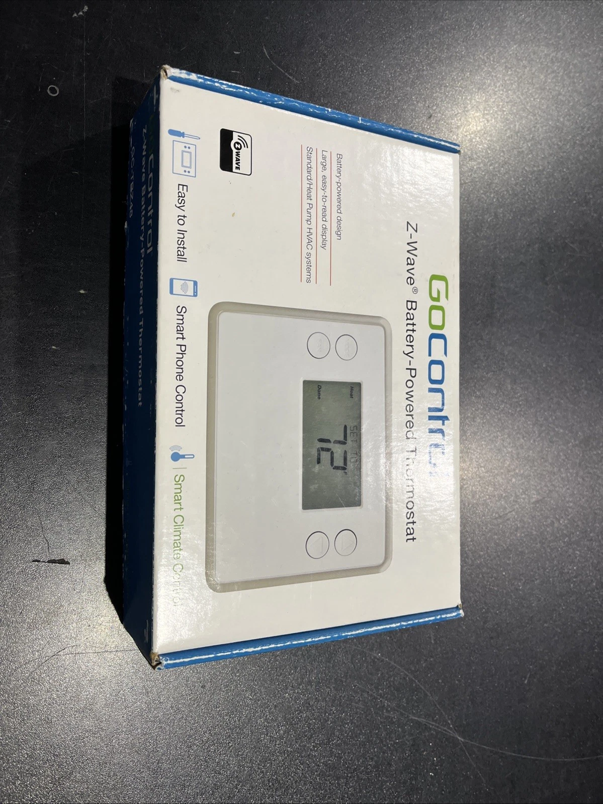 GoControl GC-TBZ48 Z-Wave Battery Powered Thermostat SMART CLIMATE CONTROL