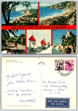 Continental Finale Ligure Italy Coast Postcard