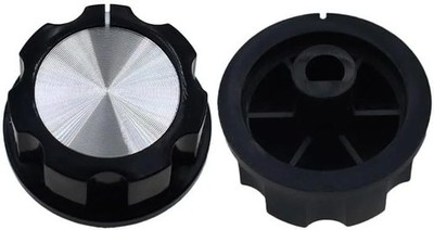 2 Pcs Set of D-shaped Shaft Knobs Air Fryer Replacement Knob for Kitchen Ovens,