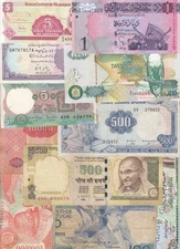 World Banknotes, Lot of 11, Mixed Collection, WBN-304