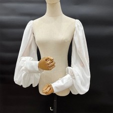 2026 Chiffon Long Sleeves Wedding Gown Cap Sleeves Bridal Detachable Gloves 