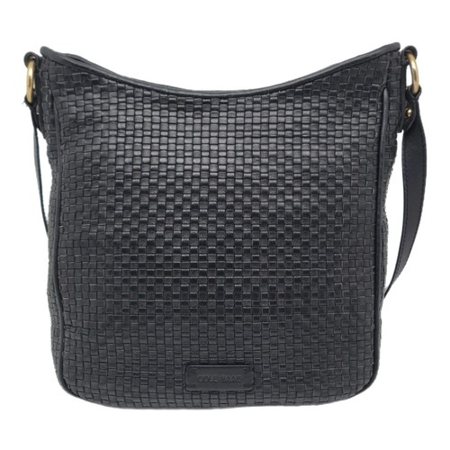 Cole Haan Gabriella Weave Black Crossbody Bag - Picture 2 of 9