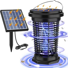 PALONE Solar Bug Zapper: 5.5W, USB Rechargeable – Indoor/Outdoor Insect Zapper