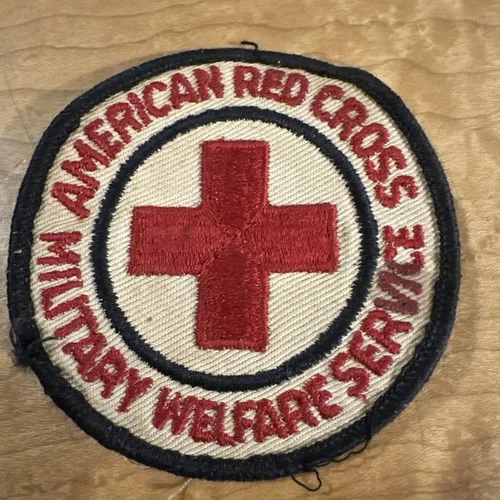 Vintage WW2 American Red Cross Military Welfare Service Patch