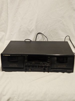 Pioneer CT-W404R Double Cassette Deck Home Audio  Auto Reverse (Powers On)