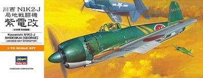 Hasegawa 00136 Kawanishi N1K2-J George 1/72 Scale Plastic Model Kit