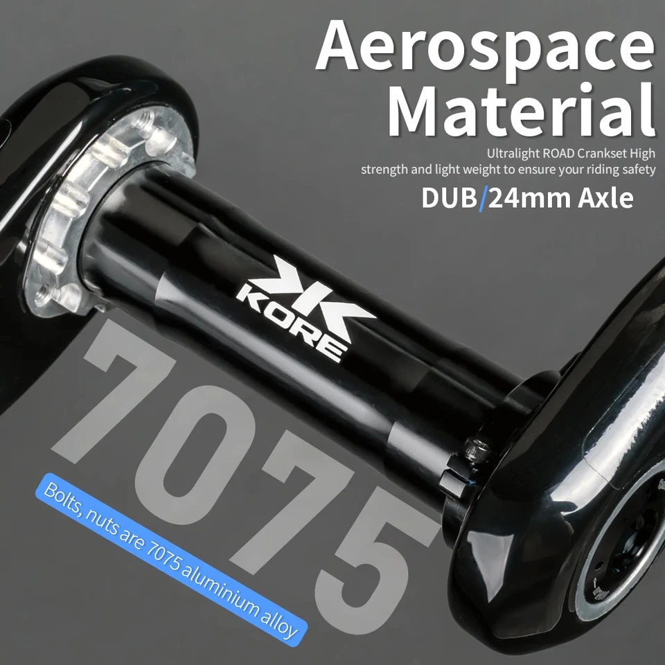 Карбоновая Кривошипная Система для Дорожного велосипеда 165/170/172.5 мм Шатуны с Одной/Двойной Передней звездочкой - Изображение 2 из 4