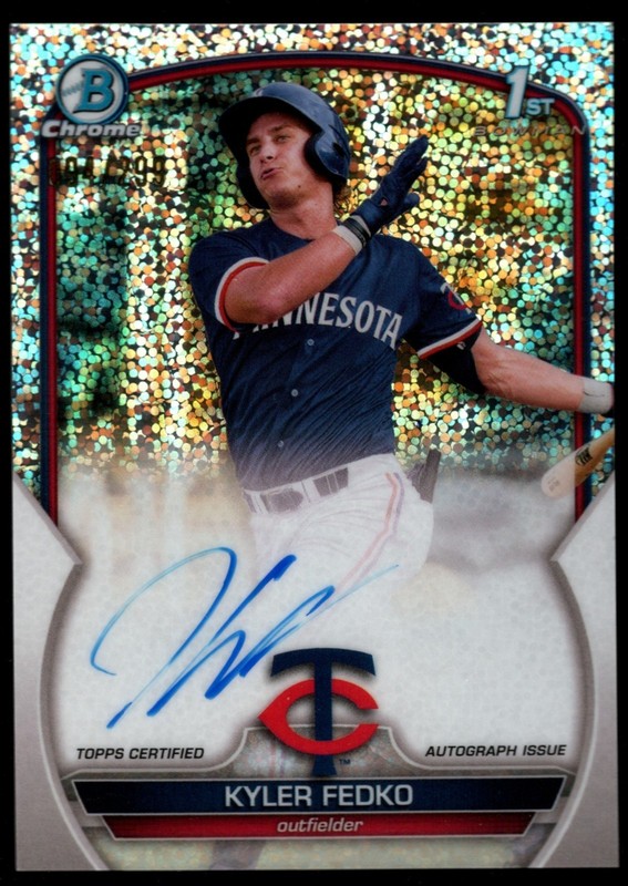 2023 Bowman - Chrome Prospect Autographs Kyler Fedko #CPA-KF Speckle...