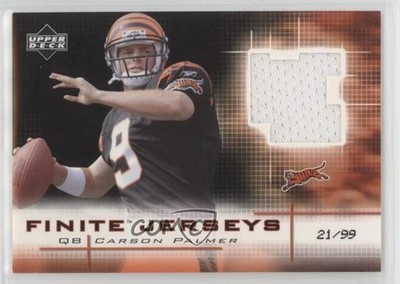 2003 Upper Deck Finite Jerseys Black 21/99 Carson Palmer #FJ-CP Rookie RC 0v0