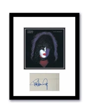 Paul Stanley Signed 78 Kiss Solo Album Cover Custom Framed 11x14 Display JSA COA