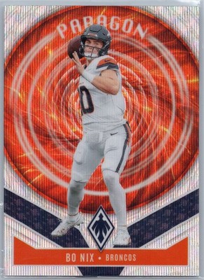 2025 Panini Phoenix #14 Bo Nix Paragon Wave Prizm #/299