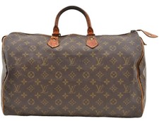 Authentic Louis Vuitton Monogram Speedy 40 Hand Boston Bag Old Model LV AD529