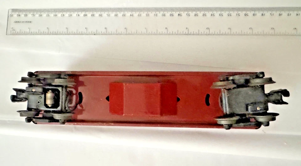 Vintage Lionel Tinplate 1 Car Pullman Brown Passenger Car  - Very Good Condition - Image 4 of 4