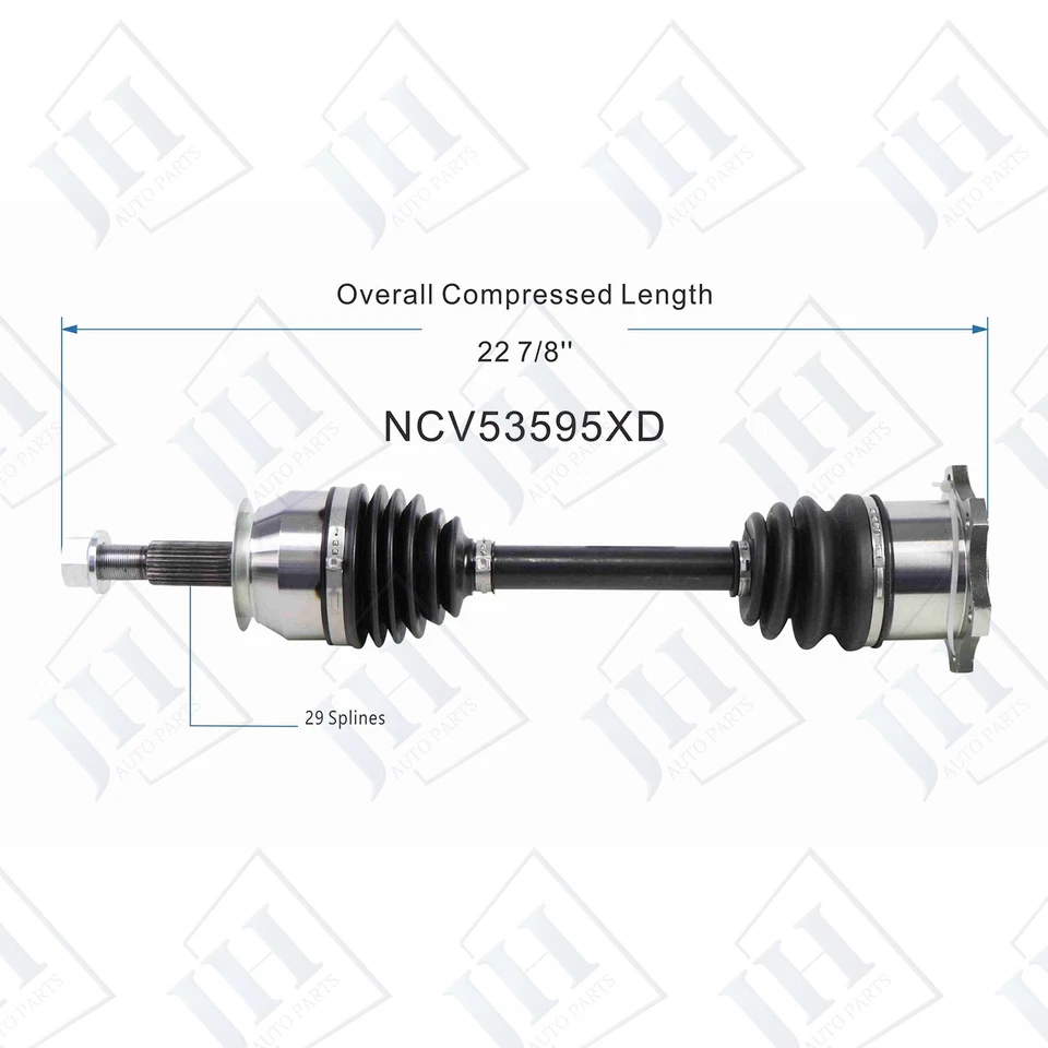 Par de ejes CV delanteros izquierdo derecho OE para Nissan TITAN Armada 2004-2015 tracción trasera 4x4 Foto 2 de 4