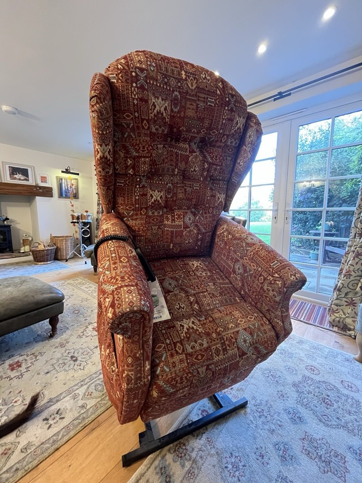 Person Rising From Chair Genuine La-Z-Boy