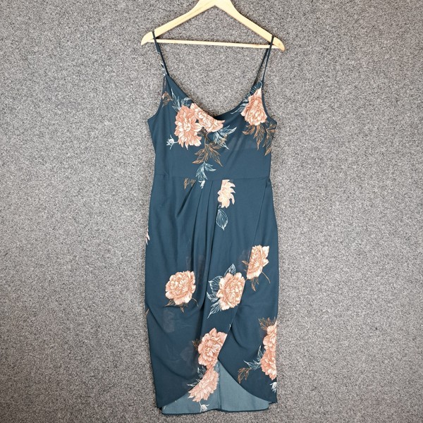 Dotti Slip Dress Womens Size 14 Midi Floral