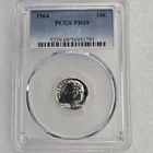 Rosevelt Silver Dime Proof Lot 1964 PCGS PR 69 Uncirculated 10c Coin