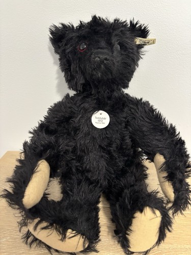 Steiff Titanic “Teddybar”, 1912 Replica, Black Mohair, Growler, Jointed Limbs