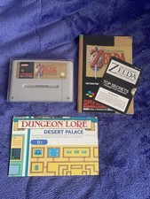 The Legend Of Zelda SNES Cartridge Map Manual Secret Booklet Super Nintendo