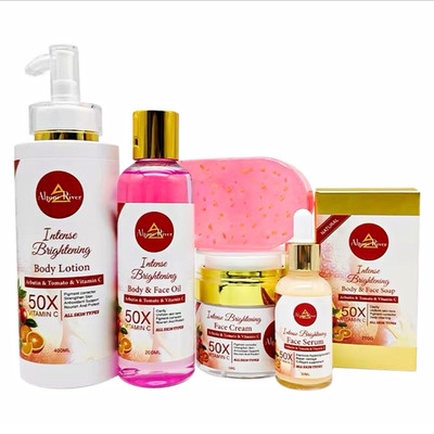 Alpine River Intense Brightening Gesichtspflege-Set Lotion, Öl, Serum, Seife