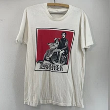 VTG Single Stitch McCREEDY SCHREIBER New York Graphic T Shirt Mens L READ