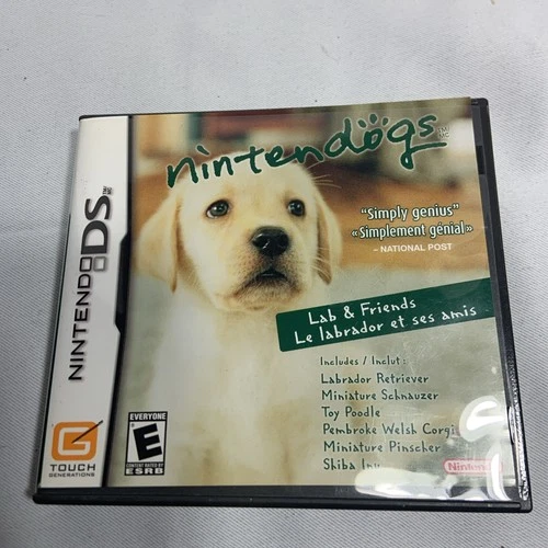 Nintendogs: Lab & Friends (Nintendo DS, 2005) Game And Case
