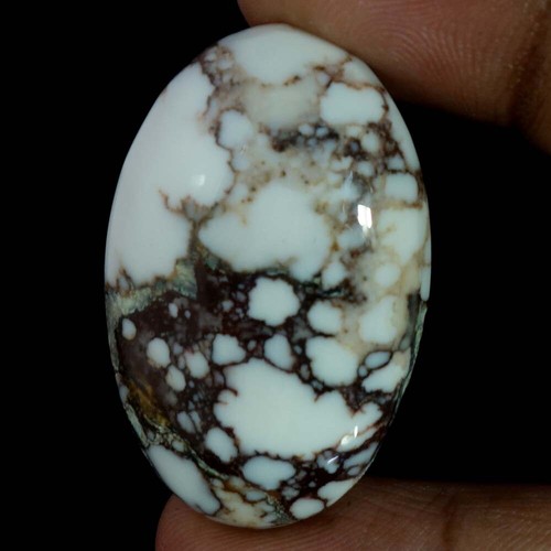 Natural Wild horse (Arizona) Magnesite Jasper Cabochon Gemstone White Red - Picture 13 of 22