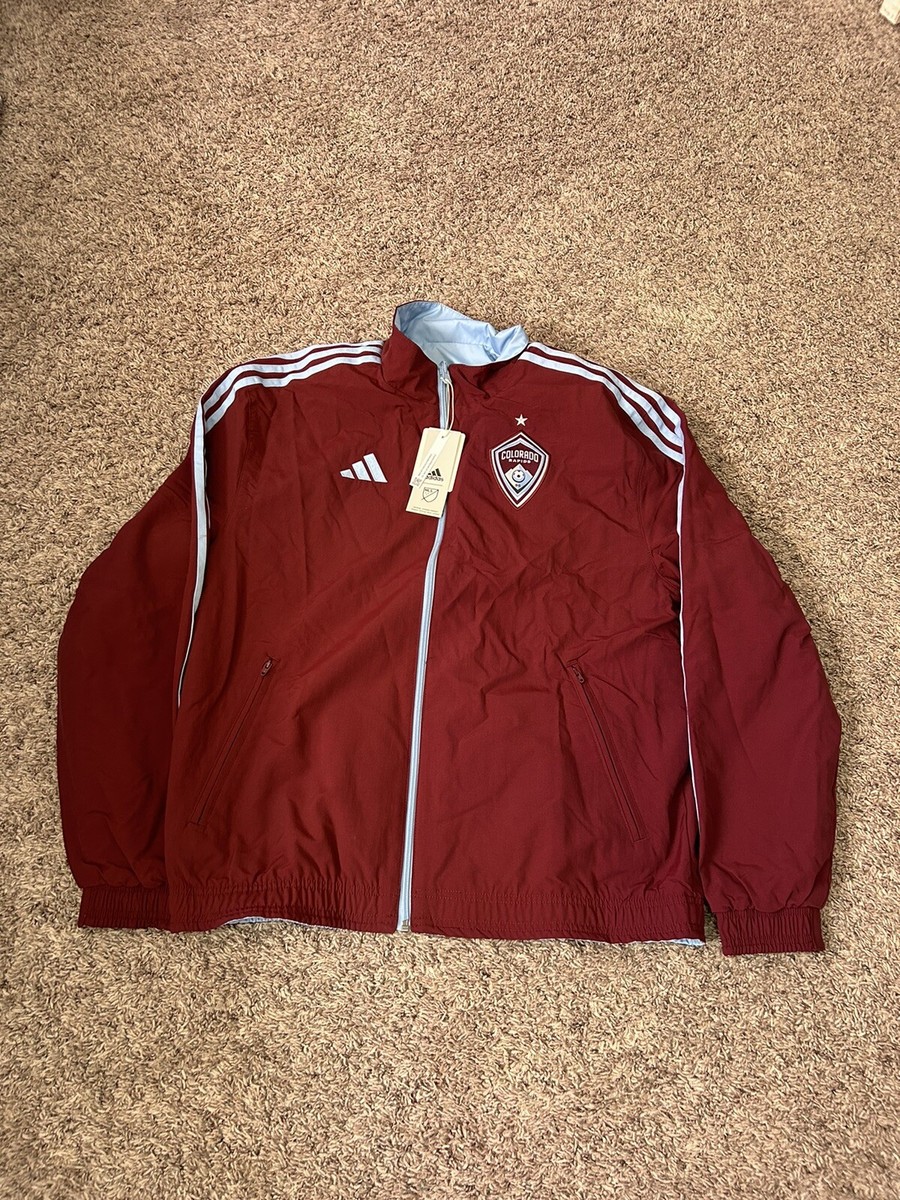 Men's M MEDIUM Colorado Rapids adidas On-Field Anthem Full-Zip