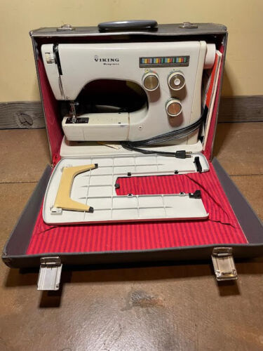 Husqvana Viking 6000 series sewing machine w/ Case Pedal Manuals - Picture 5 of 10