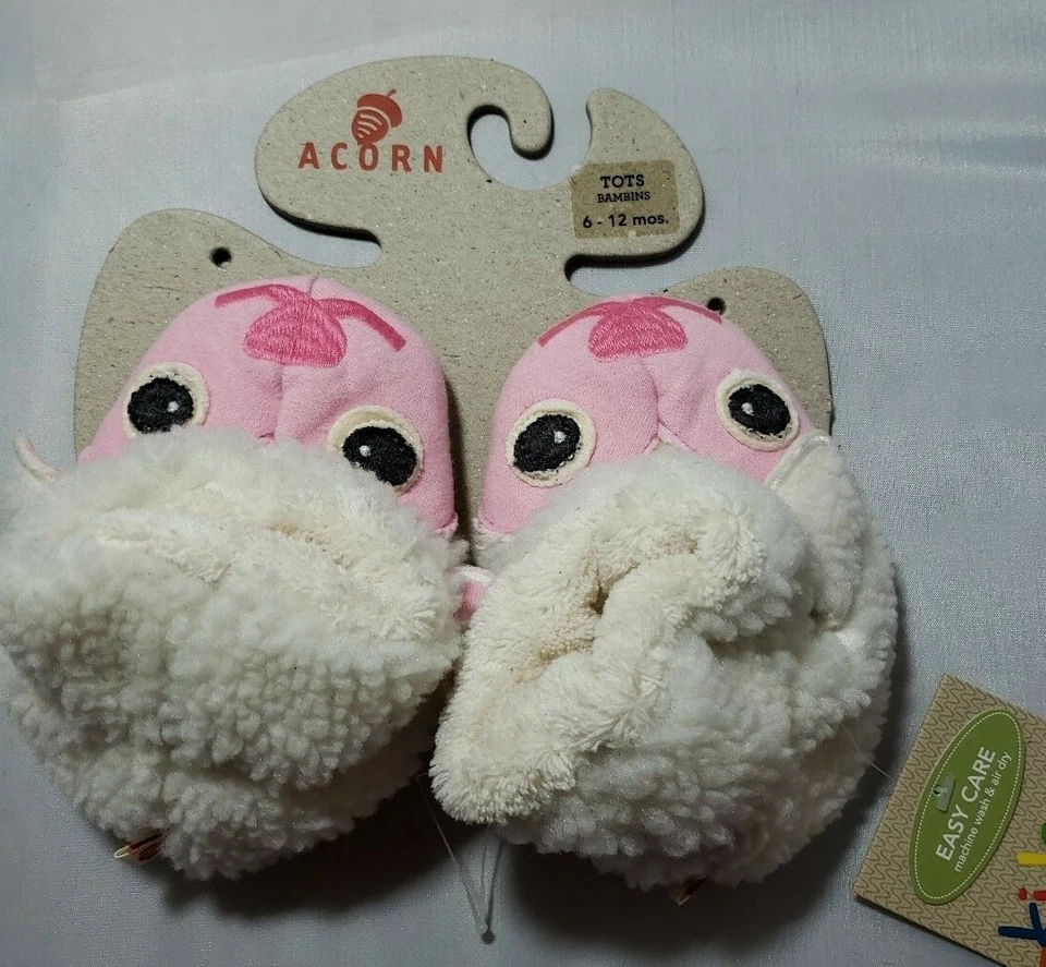 Bellota Niños Pequeños 6 12 Mos Oveja Cordero Zapatillas Nuevas Niñas Critter Bebé Botines Foto 2 de 4