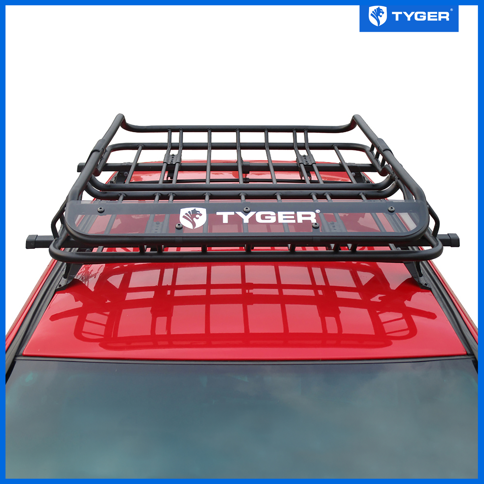 TYGER Heavy Duty Roof Top Cargo Basket Luggage Carrier Rack 47"x37"x6
