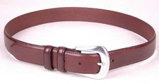 Genuine Leather Belt-Amanda Smith-Size L-Brown-RN13711-30-34"